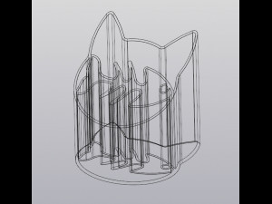 Cat and fish skeleton Organizer 3D 打印模型