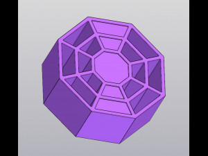 Octagon Decorative Vase Modelo de Impressão 3D
