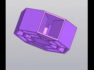 Octagon Decorative Vase 3D Print Model