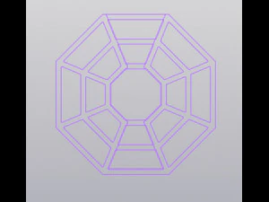 Octagon Decorative Vase 3D Print Model