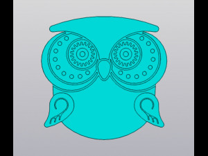 Owl Cup coaster Modelo de impresión 3D