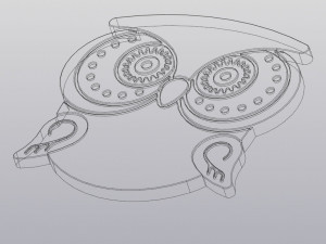 Owl Cup coaster 3Dプリントモデル