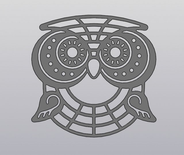Owl Wall decor 3D-Druckmodell .c4d .max .obj .3ds .fbx .stl .blend 