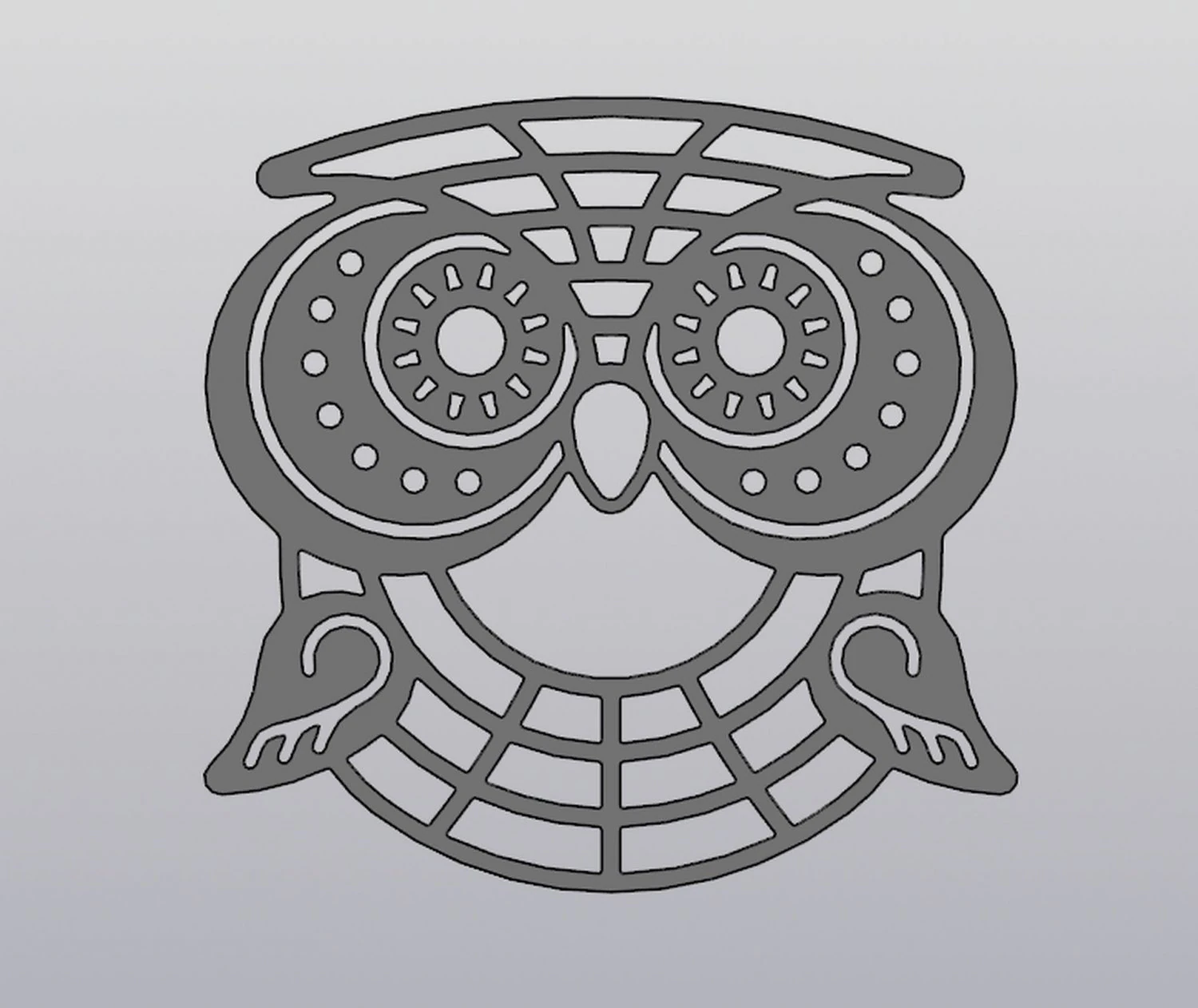 Декор стін Сова 3D Принт Модель .c4d .max .obj .3ds .fbx .stl .blend 