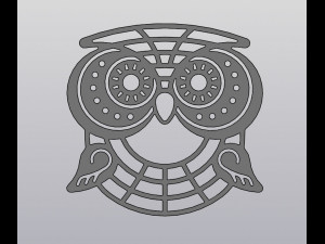 Owl Wall decor 3D Print Model