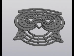 Декор стін Сова 3D Принт Модель