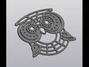 Декор стін Сова 3D Принт Модель