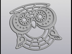 Owl Wall decor 3D-Druckmodell