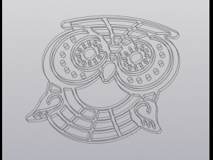 Owl Wall decor 3D-Druckmodell