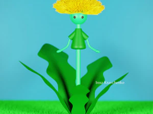 Karahindiba Blender karakter ağı 3D Model