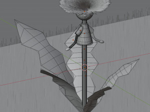 Dandelion Blender character mesh 3D Model