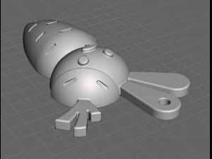 Rabbit in a carrot Keychain 3D 打印模型