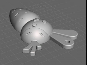 Rabbit in a carrot Keychain 3D Print Model