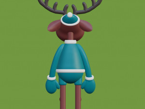 Deer Blender character mesh 3D-Modell