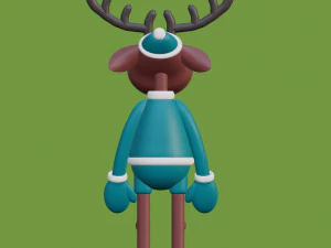 Deer Blender character mesh 3D Model