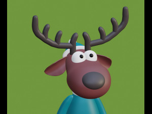 Deer Blender character mesh 3D-Modell