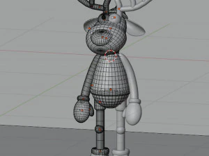 Deer Blender character mesh 3D Model