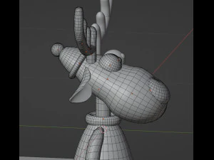 Deer Blender character mesh 3D Model