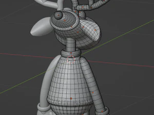 Deer Blender character mesh 3D Model