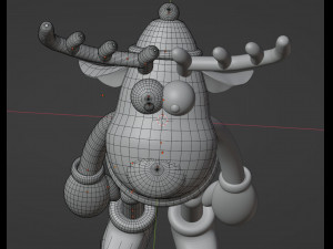 Deer Blender character mesh 3D-Modell