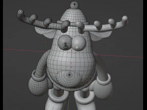 Deer Blender character mesh 3D Model