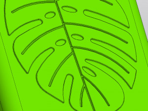 Monstera pattern planter Model do druku 3D