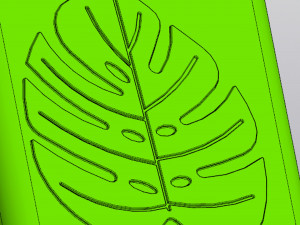 Monstera pattern planter Model do druku 3D