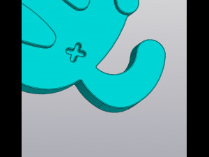 Hoba cat Keychain Modèles 3D en vedette
