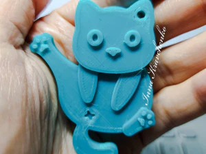 Брелок с котом Хоба 3D Принт Модель