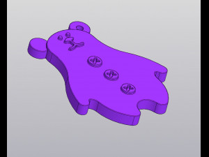Bear Keychain 3D प्रिंट मॉडल