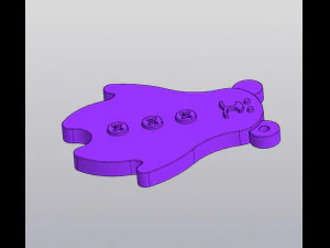 Ведмідь Брелок 3D Принт Модель