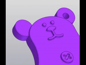 Ведмідь Брелок 3D Принт Модель