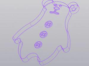 Ведмідь Брелок 3D Принт Модель