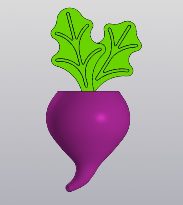 Radish Wall Hanging Vase for dried and artificial flowers Modèles 3D en vedette .c4d .max .obj .3ds .fbx .stl .blend 