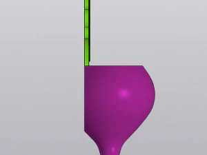 Radijs Wandvaas voor gedroogde en kunstbloemen 3D printmodel