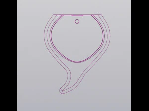 Radijs Wandvaas voor gedroogde en kunstbloemen 3D printmodel