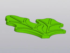 Radijs Wandvaas voor gedroogde en kunstbloemen 3D printmodel