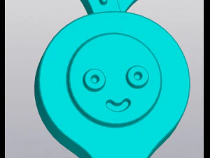 Radish Keychain 3D Print Model