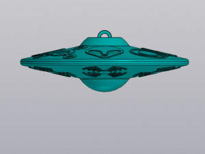 UFO Hanging Vase for dried and artificial flowers Modèles 3D en vedette
