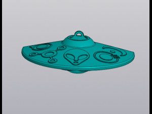 UFO Hanging Vase for dried and artificial flowers 3D Принт Модель