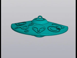 Vaso sospeso UFO per fiori secchi e artificiali Modello di stampa 3D