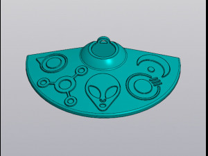 UFO Hanging Vase for dried and artificial flowers 3D Принт Модель