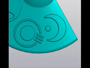 Vaso sospeso UFO per fiori secchi e artificiali Modello di stampa 3D