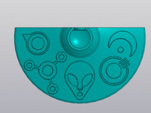UFO Hanging Vase for dried and artificial flowers 3D Принт Модель