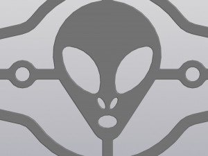 UFO Wall decor 3D प्रिंट मॉडल