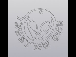 Trust no one Keychain 3D 프린트 모델