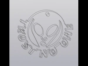 Trust no one Keychain 3D Print Model