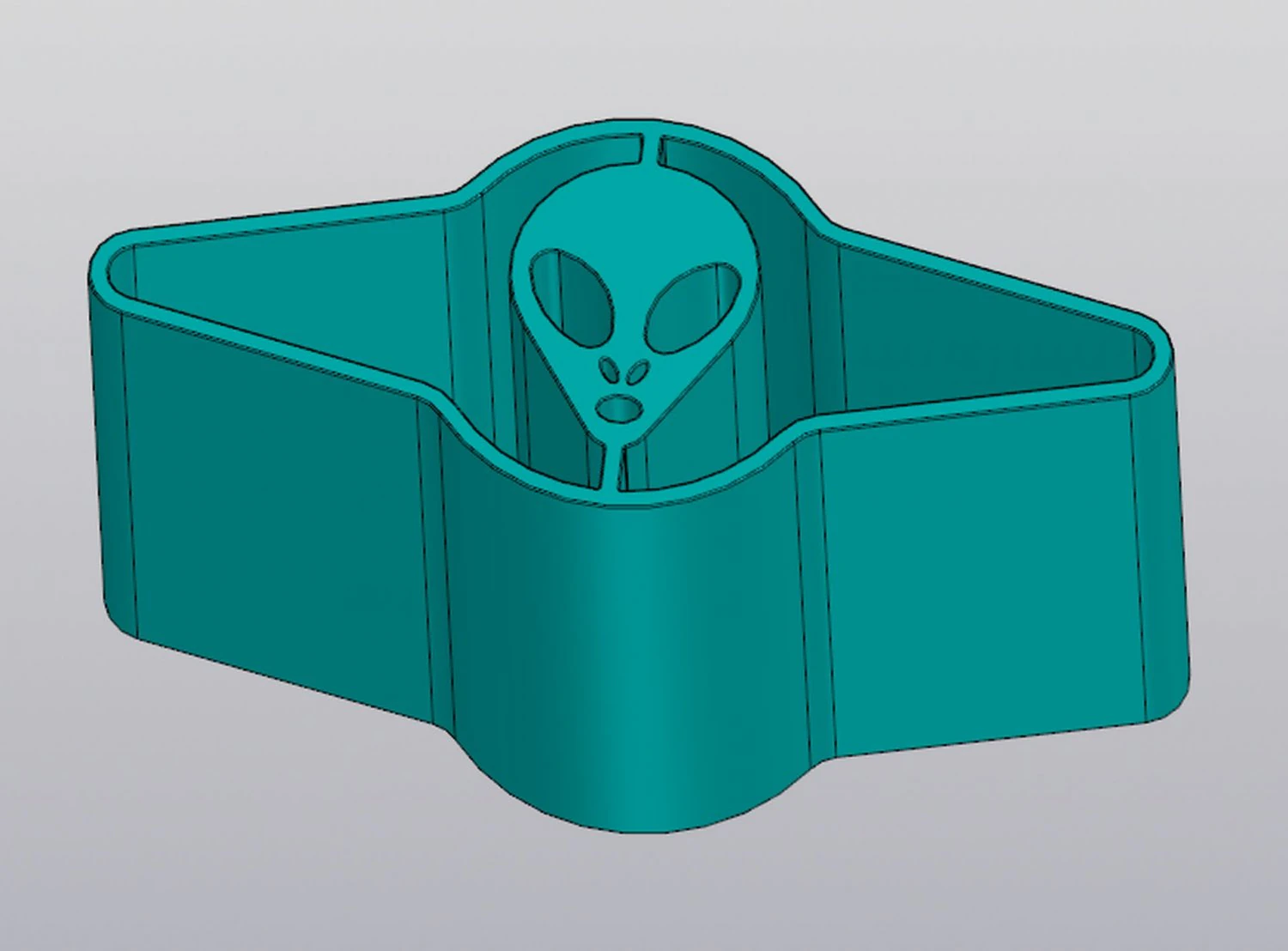 UFO Organizer Penholder 3D Print Model .c4d .max .obj .3ds .fbx .stl .blend