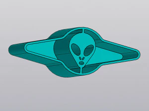 UFO Organizer Penholder 3D Print Model