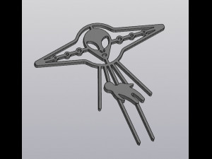 UFO Trellis Planter decoration 3Dプリントモデル